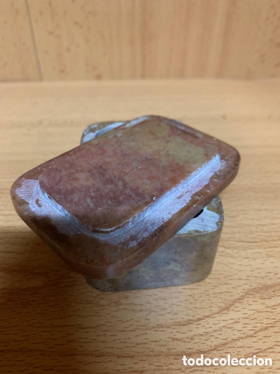 Otros objetos de arte: CAJA DE PIEDRA CON INCRUSTACIONES - Foto 3