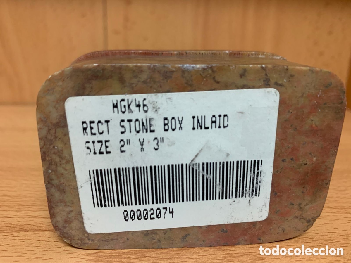 Otros objetos de arte: CAJA DE PIEDRA CON INCRUSTACIONES - Foto 4