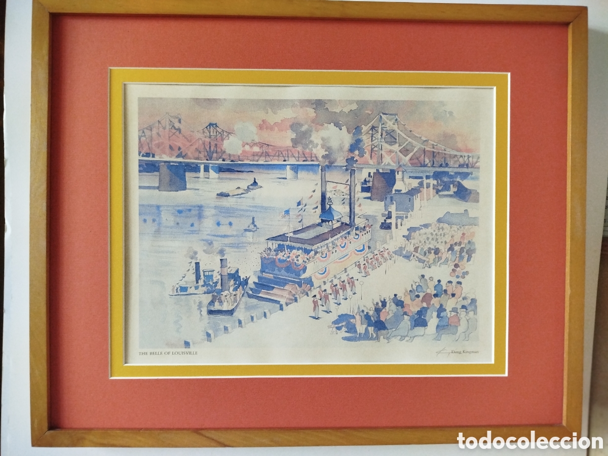 Otros Objetos de Arte: DONG KINGMAN. THE BELLE OF LOUISVILLE. REPRODUCCI&Oacute;N EN OFFSET DE ACUARELA FIRMADA A LAPIZ.