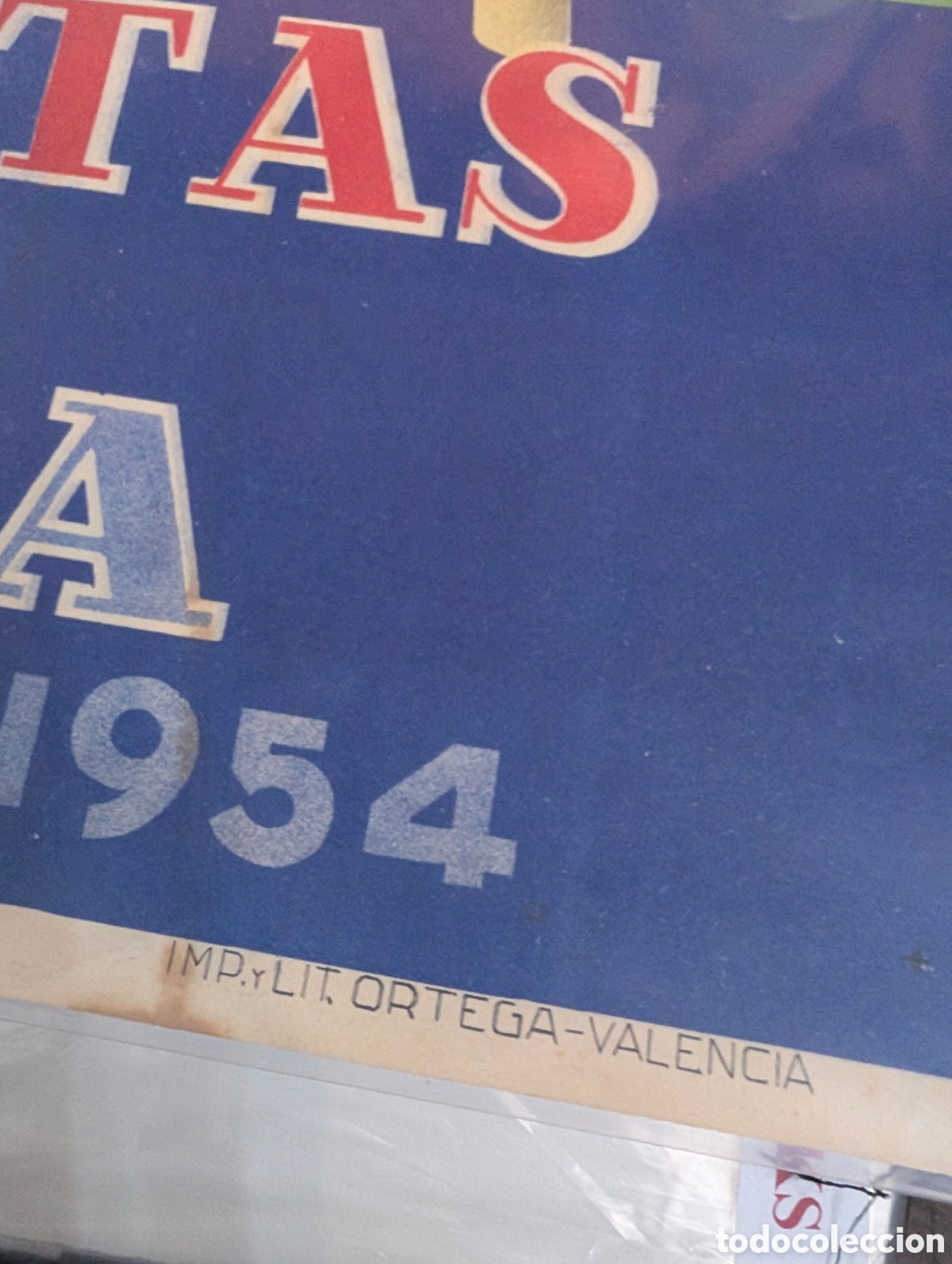 Otros Objetos de Arte: Cartel antiguo original de Castell&oacute;n