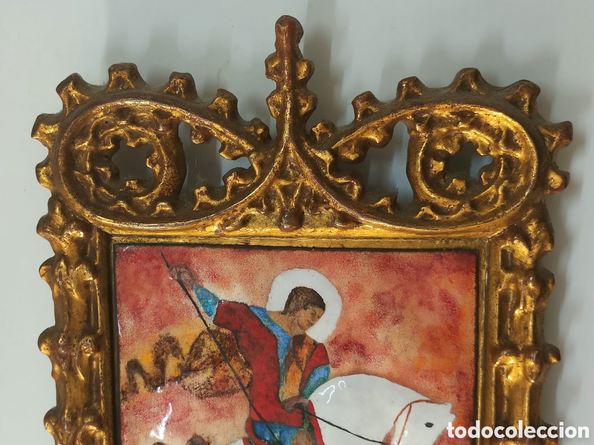 Otros objetos de arte: Pareja de cuadros madera y esmalte - Foto 5