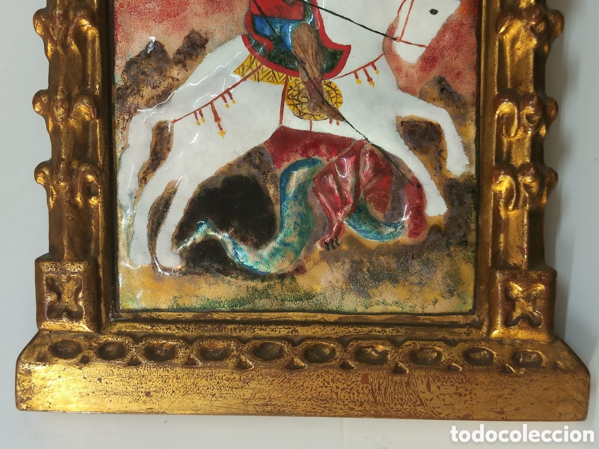 Otros objetos de arte: Pareja de cuadros madera y esmalte - Foto 19