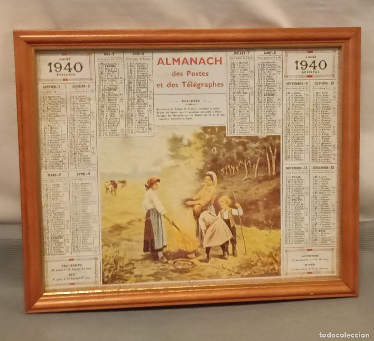 Otros Objetos de Arte: Almanaque de Correos y Tel&eacute;grafos del a&ntilde;o 1940