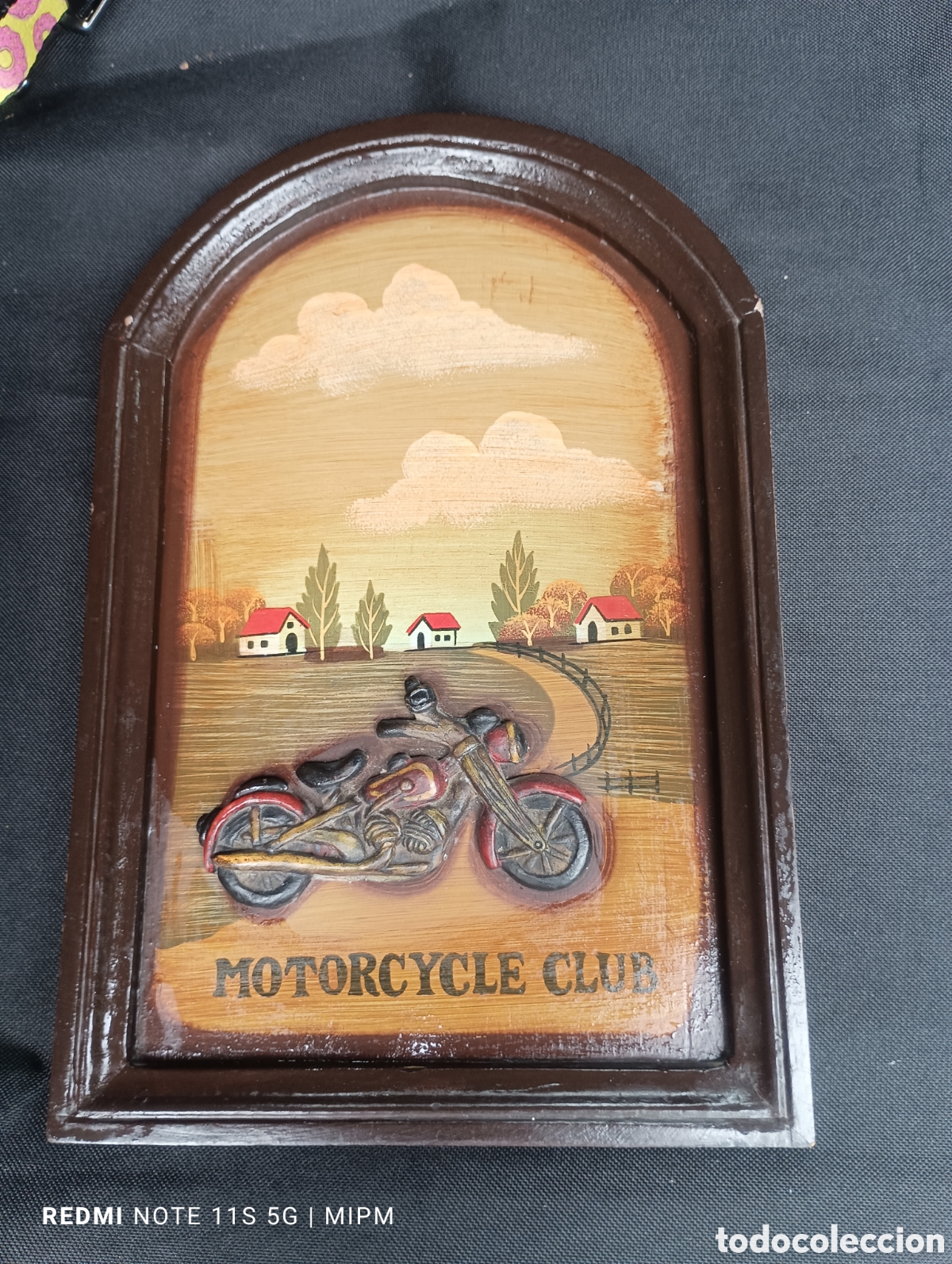 Otros Objetos de Arte: Cuadro motorcycle club retro