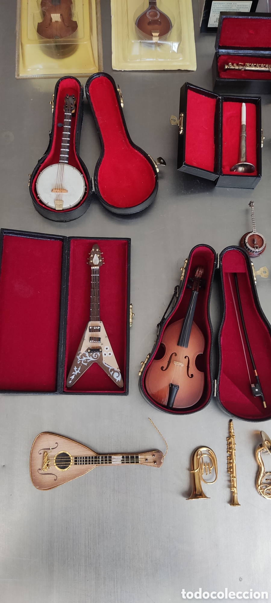 Otros objetos de arte: Miniaturas Instrumentos musicales - Foto 3