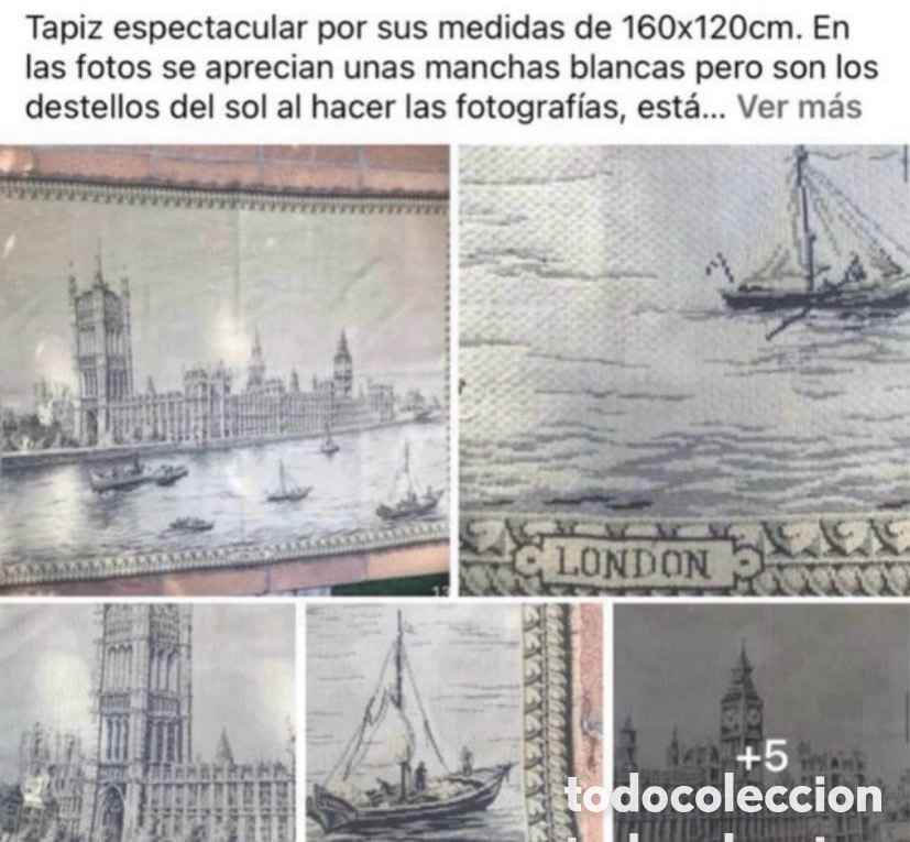 Otros objetos de arte: Tapi de la ciudad de Londres - Foto 8
