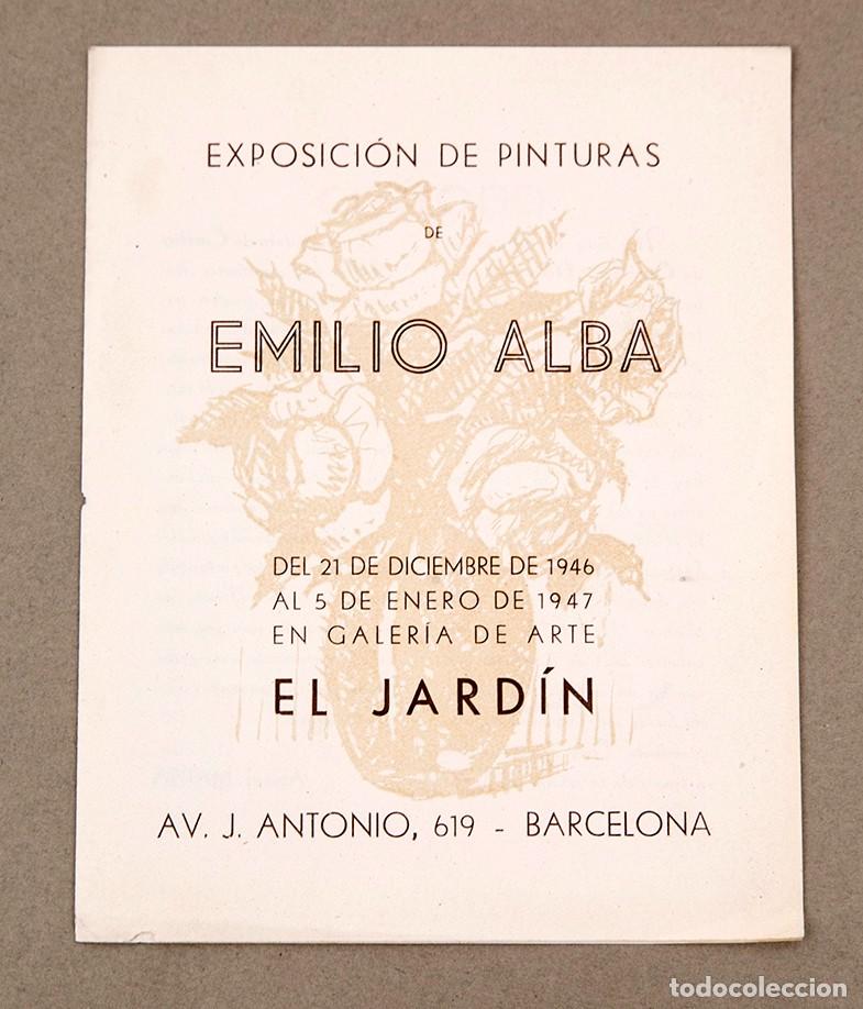 Otros Objetos de Arte: EMILIO ALBA - GALER&Iacute;AS EL JARD&Iacute;N - 1946