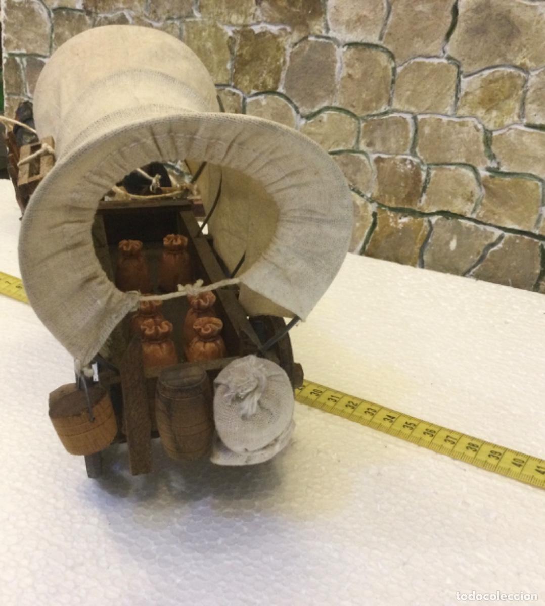 Otros objetos de arte: Carreta del Oeste. En madera y tela. Hecha a mano 45 cms. - Foto 7