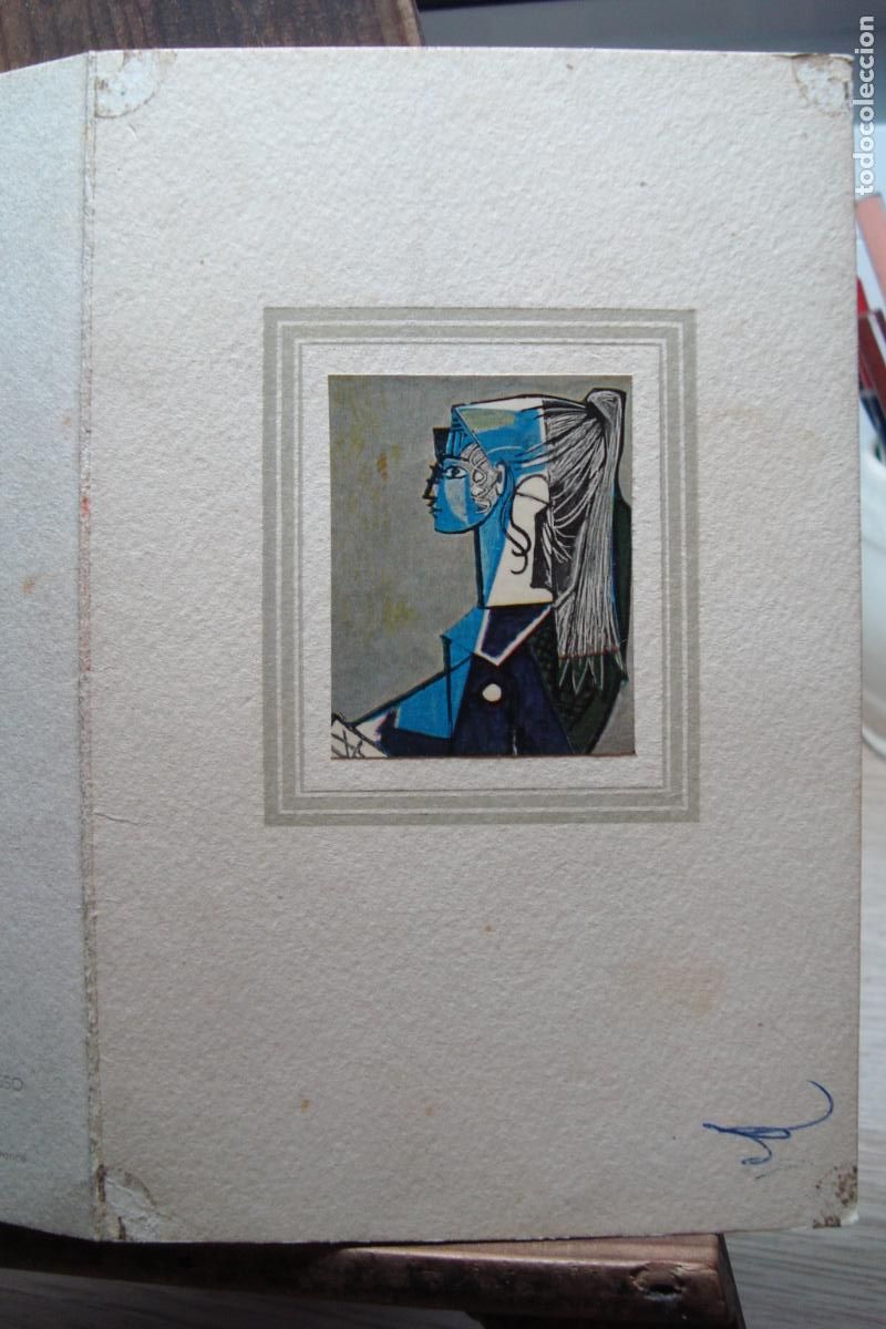 Otros Objetos de Arte: ANTIGUA TARJETA CARD PICASSO. PORTRAIT DE JEUNE FEMME. S.P.A.D.E.M PARIS AND BRAUN CIE. 1962