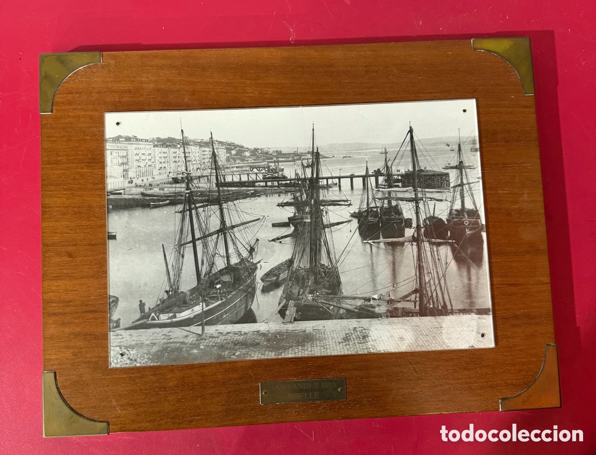 Otros Objetos de Arte: Foto Antigua Puerto Santander 1880