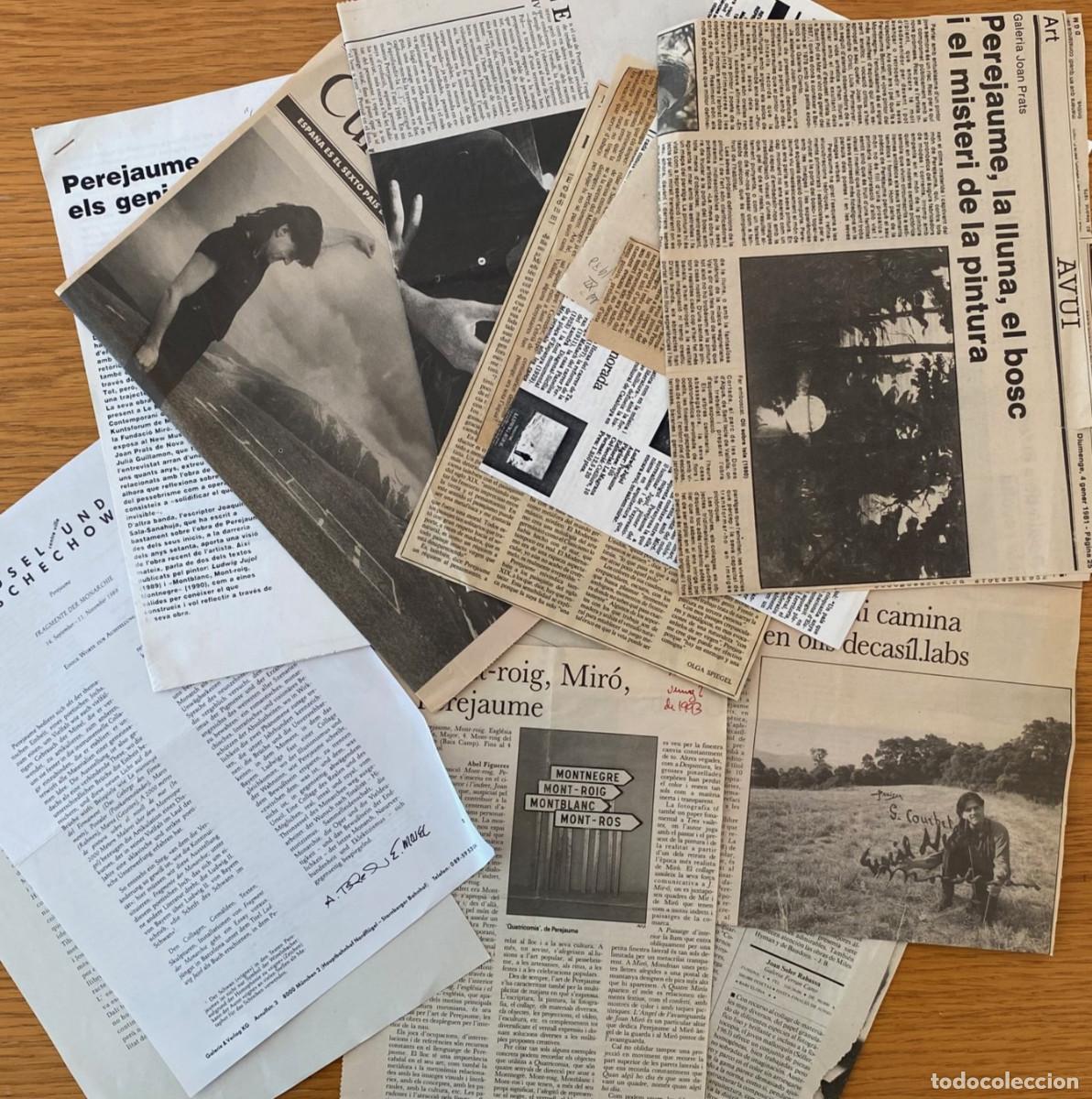 Otros Objetos de Arte: 18 art&iacute;culos prensa, entrevistas a Perejaume, a&ntilde;os 1981-2000: Gimferrer, Calvo Serraller, Perucho...