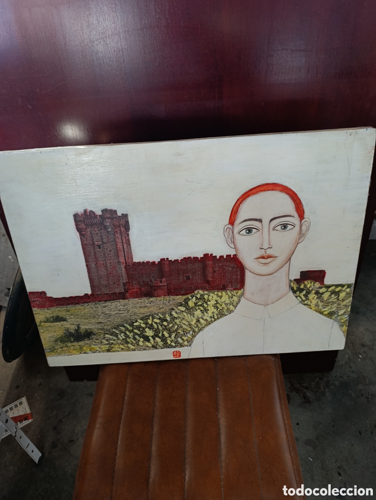 Otros objetos de arte: Cuadro autor extreme&ntilde;o. - Foto 5