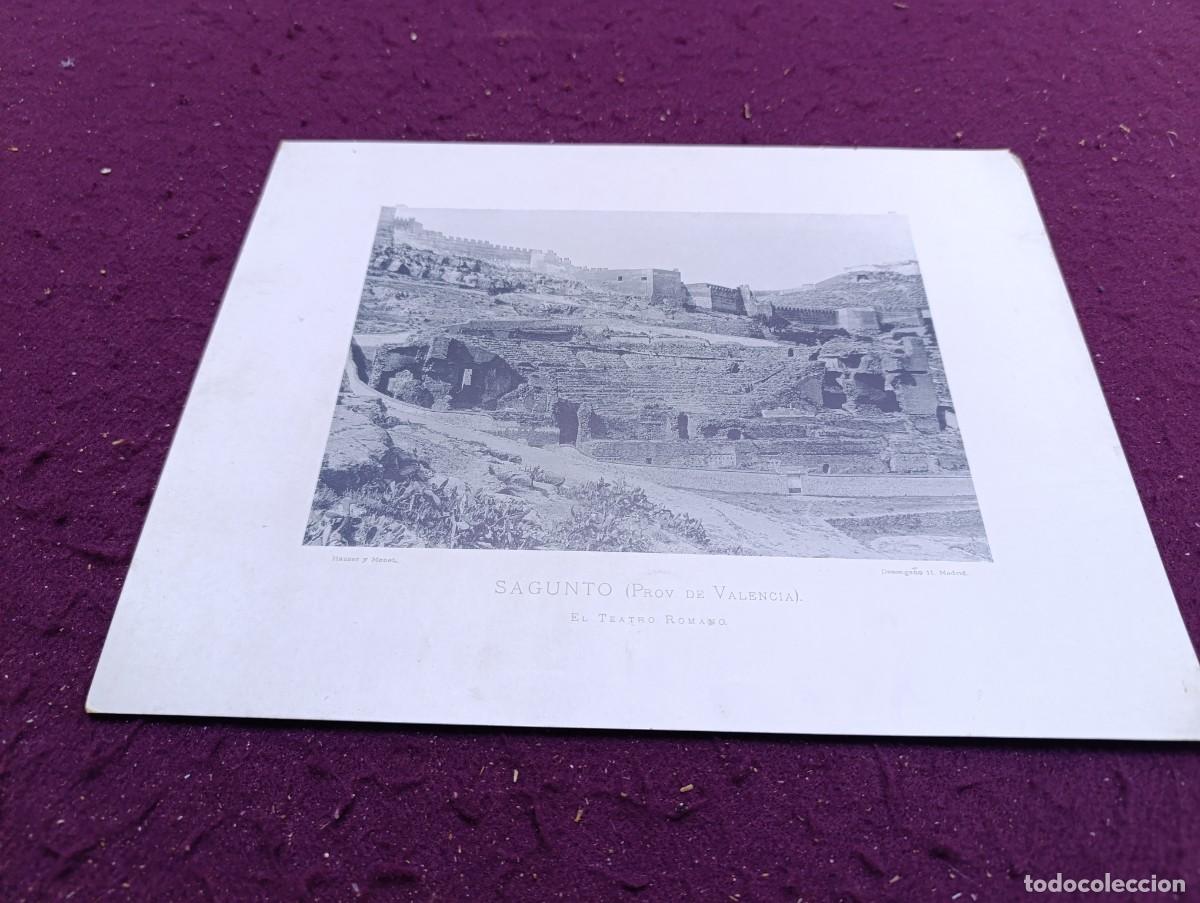 Arte: 1891, Antigua Fototipia de Hauser y Menet, Sagundo, Valencia, unos 32 x 26 cms.