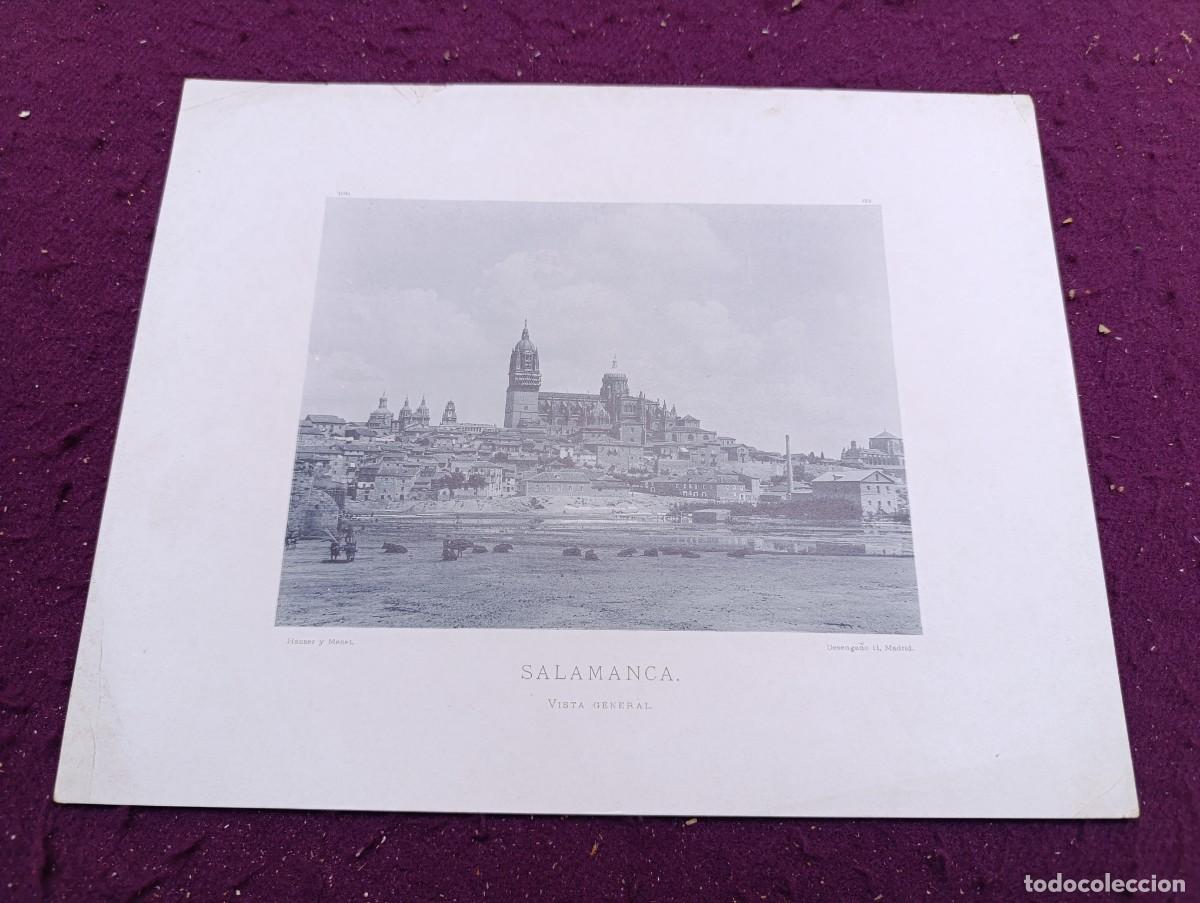 Other art objects: 1890, Antigua Fototipia de Hauser y Menet, Salamanca, vista general, unos 32 x 26 cms.