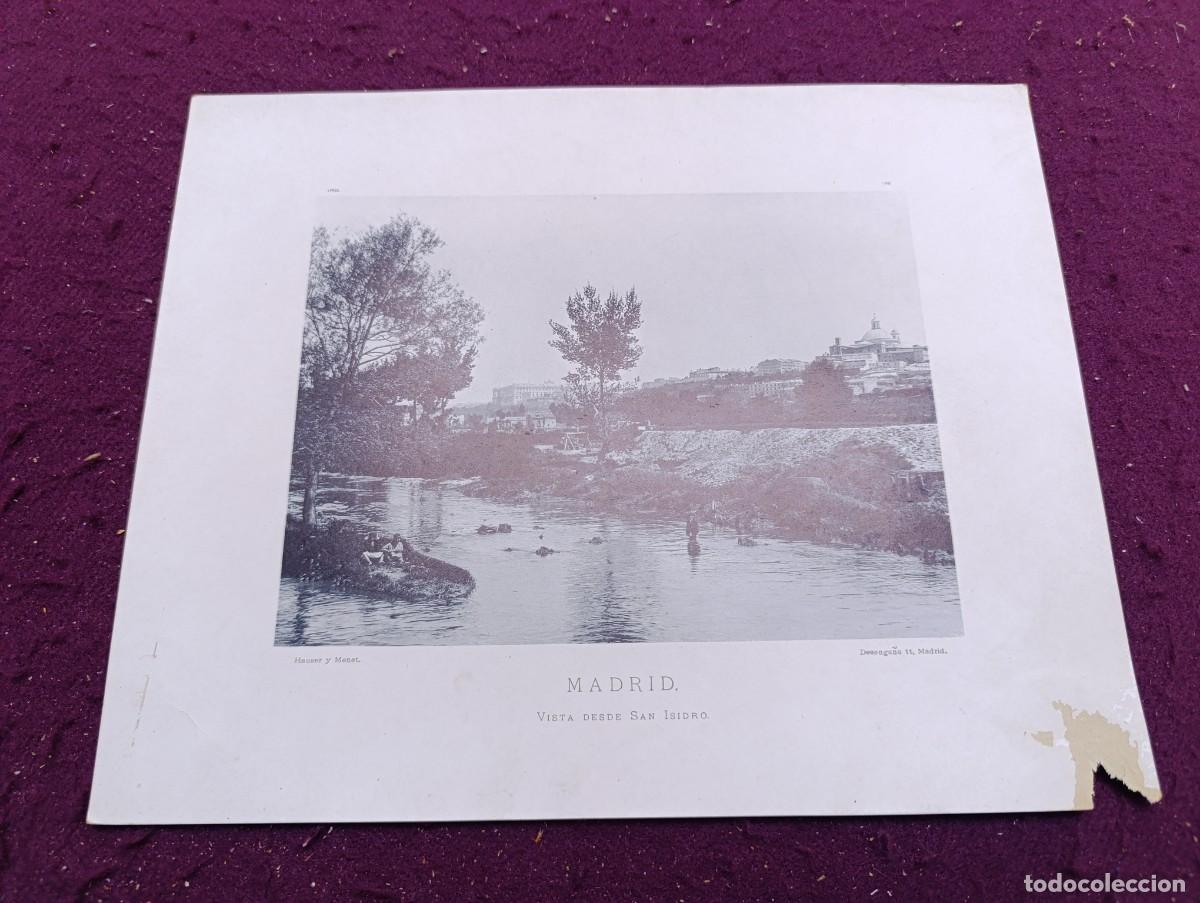 Other art objects: 1890, Antigua Fototipia de Hauser y Menet, Madrid, vista desde San Isidro, unos 32 x 26 cms.