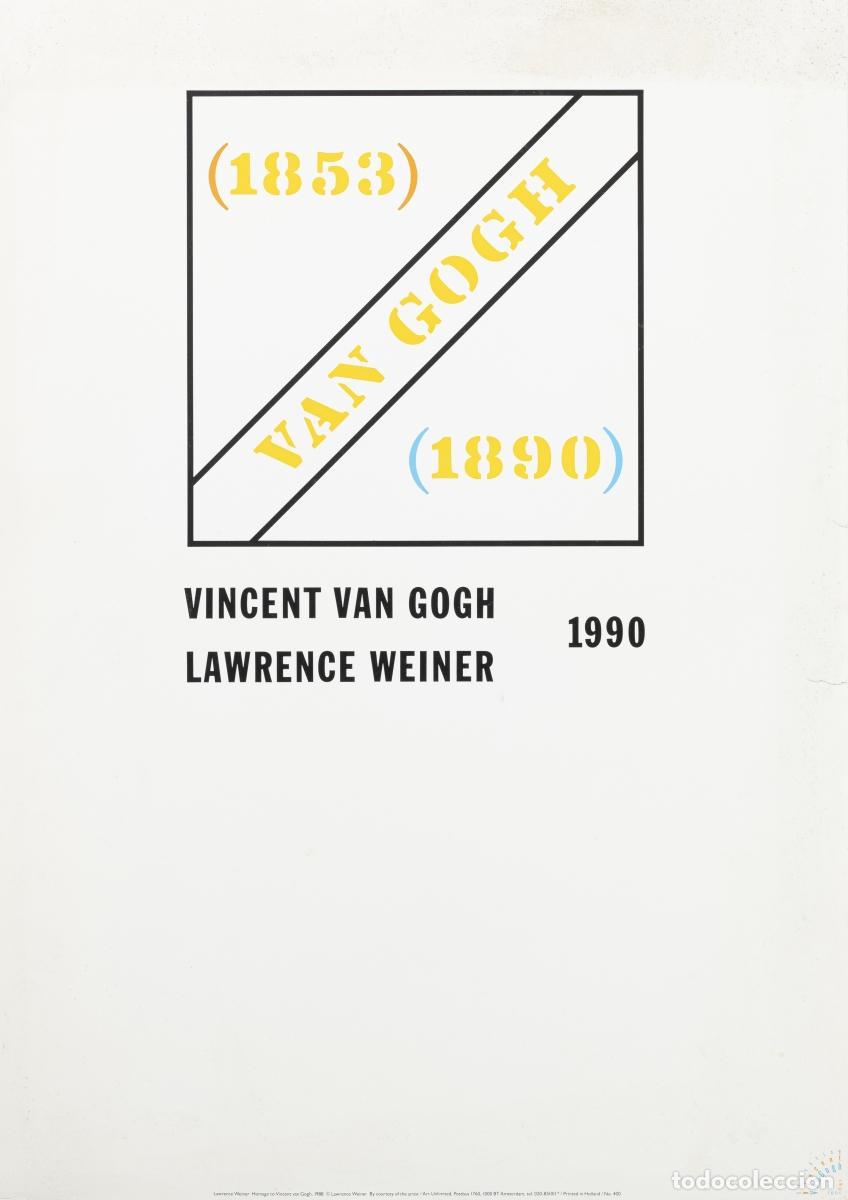 Art: Cartel de Gerard Garouste, homenaje a V. Van Gogh.