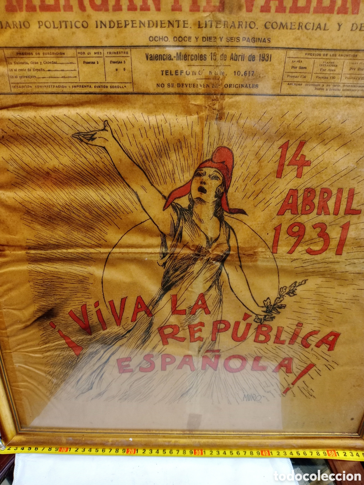 Otros Objetos de Arte: Portada de El mercantil Valenciano