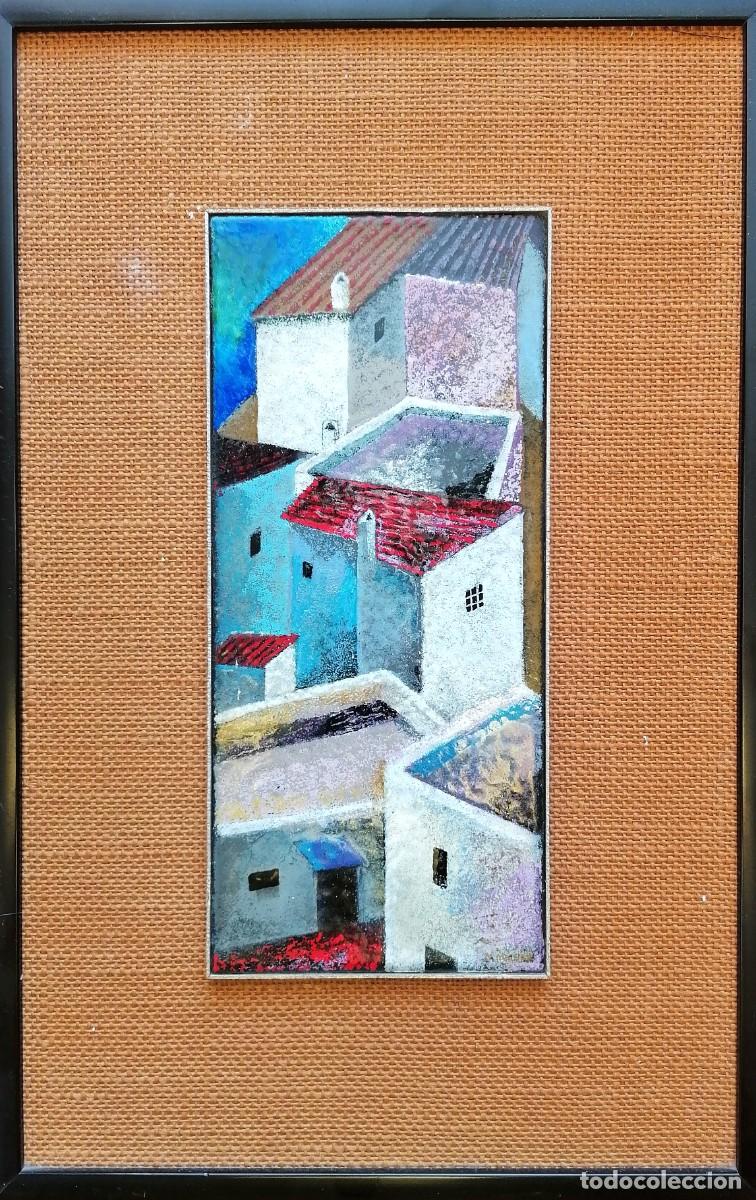 Otros Objetos de Arte: Montserrat Mainar i Benedicto (Barcelona, 1928 - 2015). Esmalte/cobre. Firmado. Con marco original.