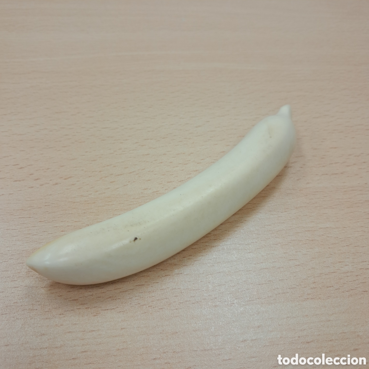 Otros objetos de arte: Amuleto en marfil.con forma.de.colmillo o pene - Foto 2