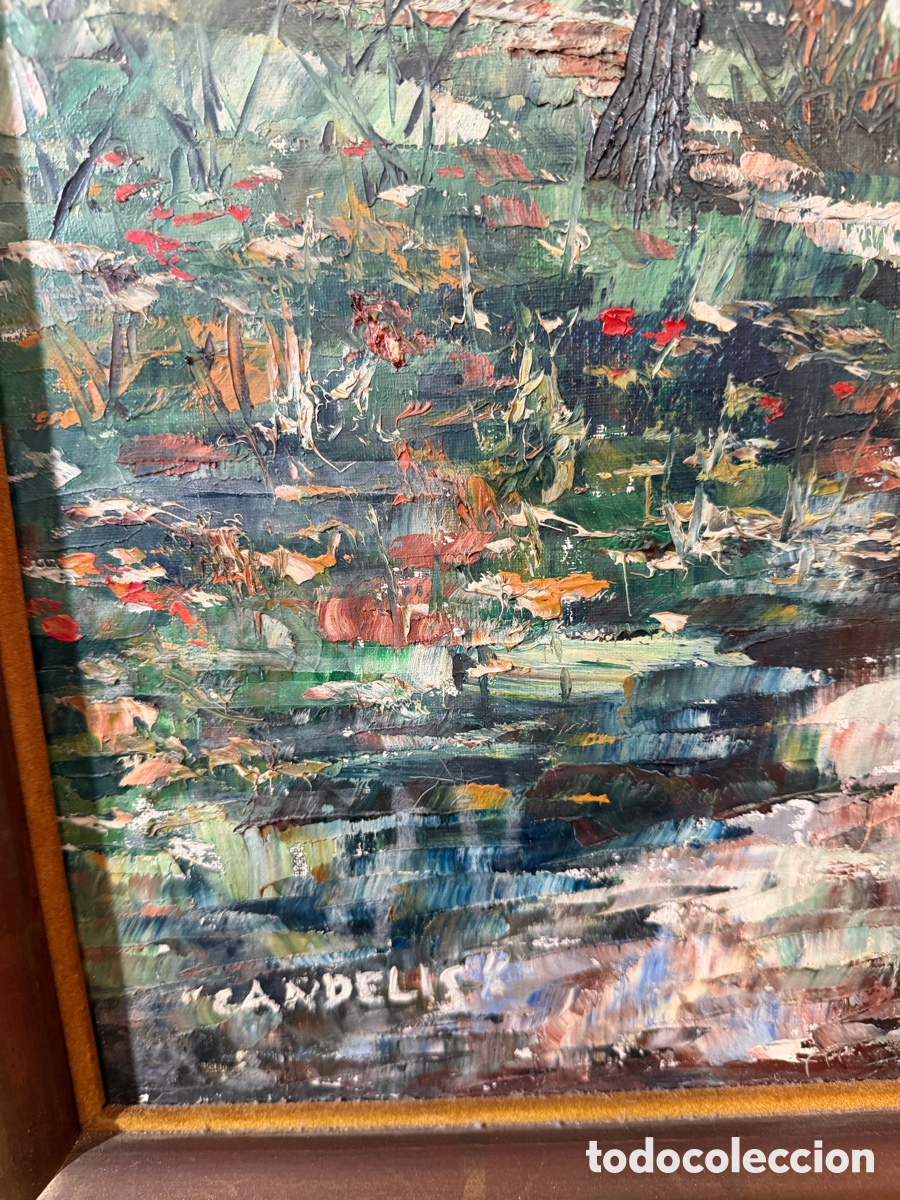 Otros objetos de arte: &Oacute;leo Lienzo Firmado Candelis - Foto 2
