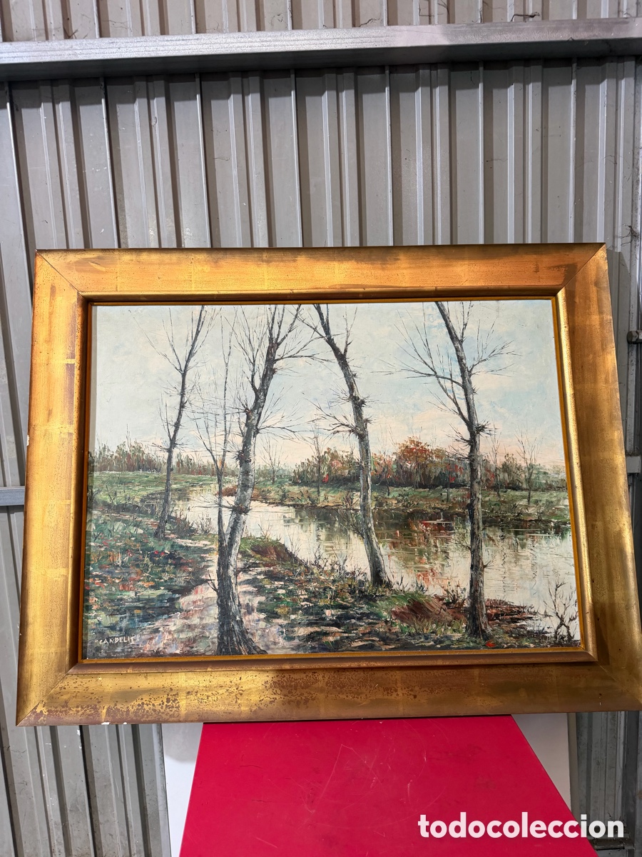 Otros Objetos de Arte: &Oacute;leo Lienzo Firmado Candelis