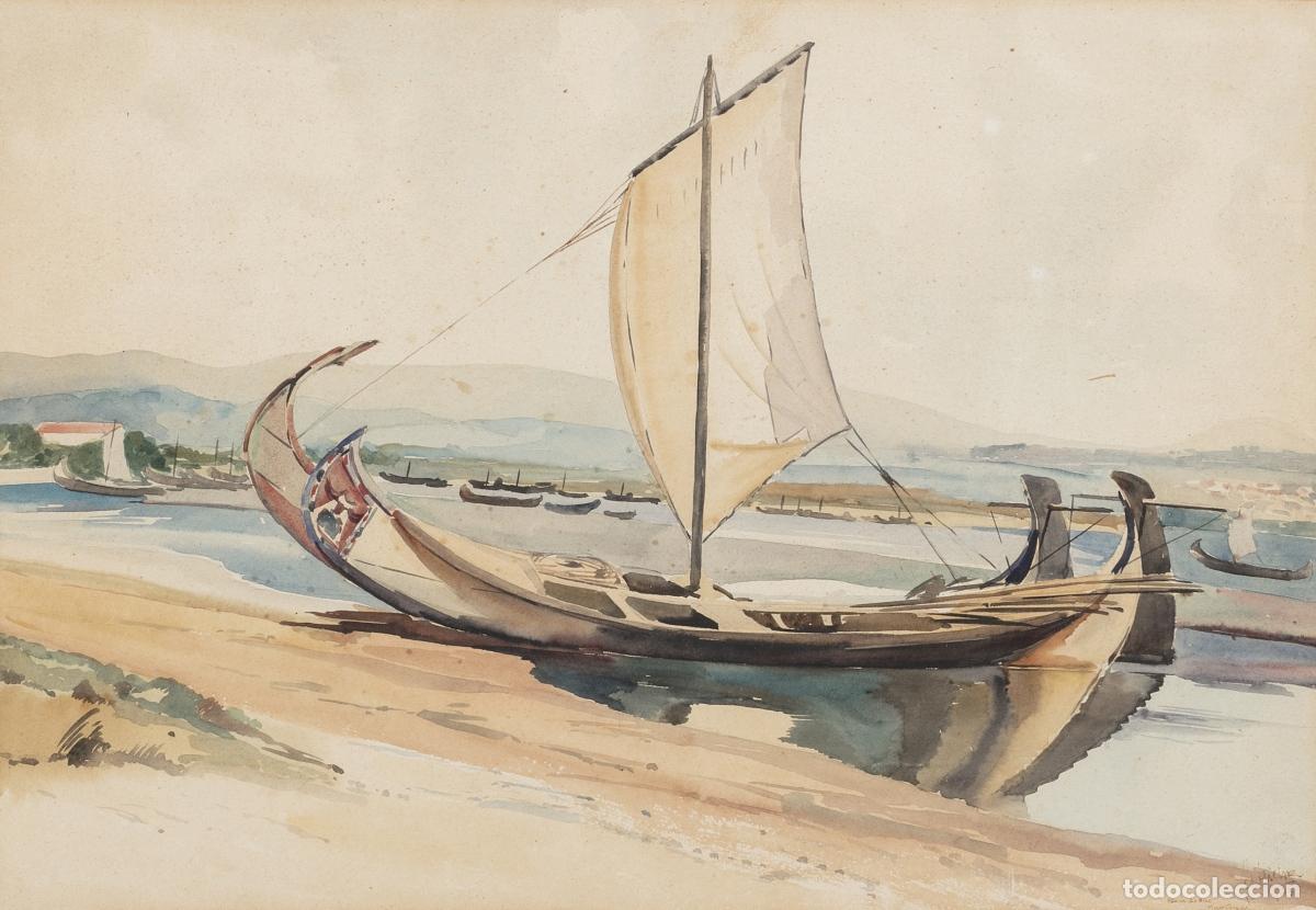 Andere Kunstgegenst&auml;nde: Acuarela - Escuela Portuguesa
