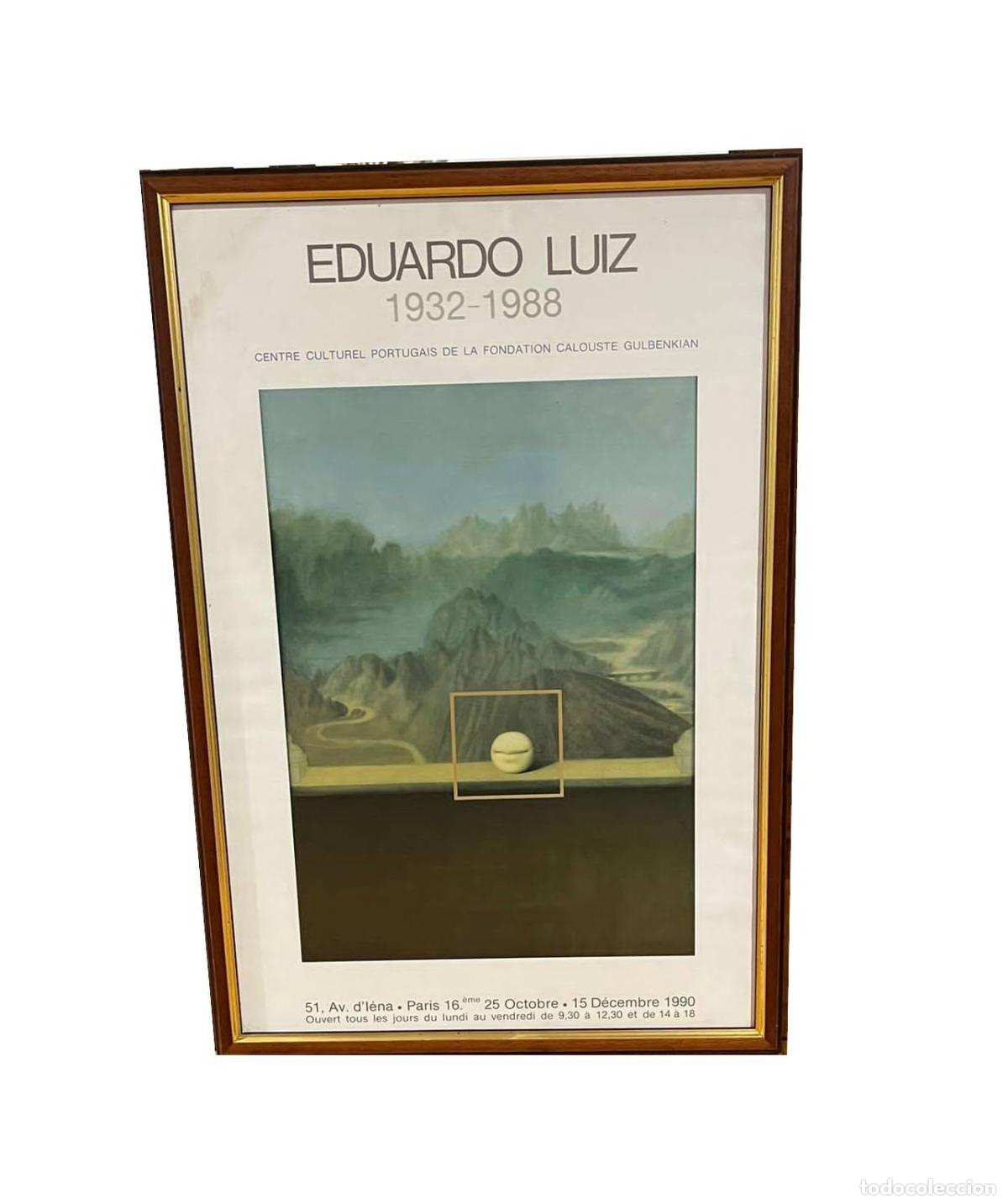 Arte: Cartel para la exposici&oacute;n p&oacute;stuma del pintor Eduardo Luiz Fernandes Gomes.