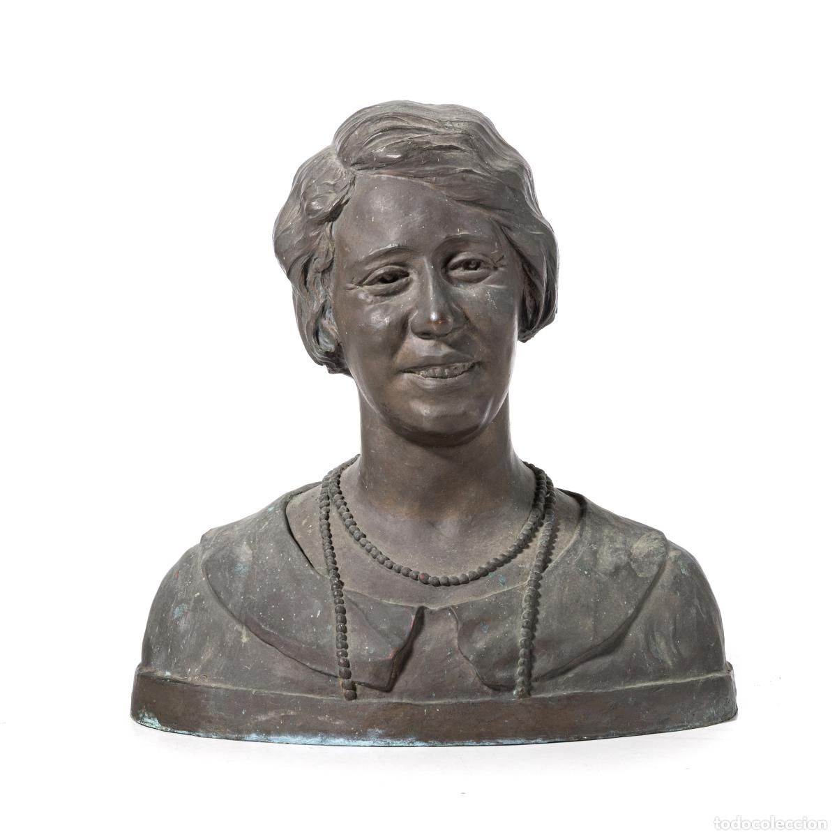 Andere Kunstgegenst&auml;nde: Escultura - Maximiano Alves (firmada) - Busto de una dama