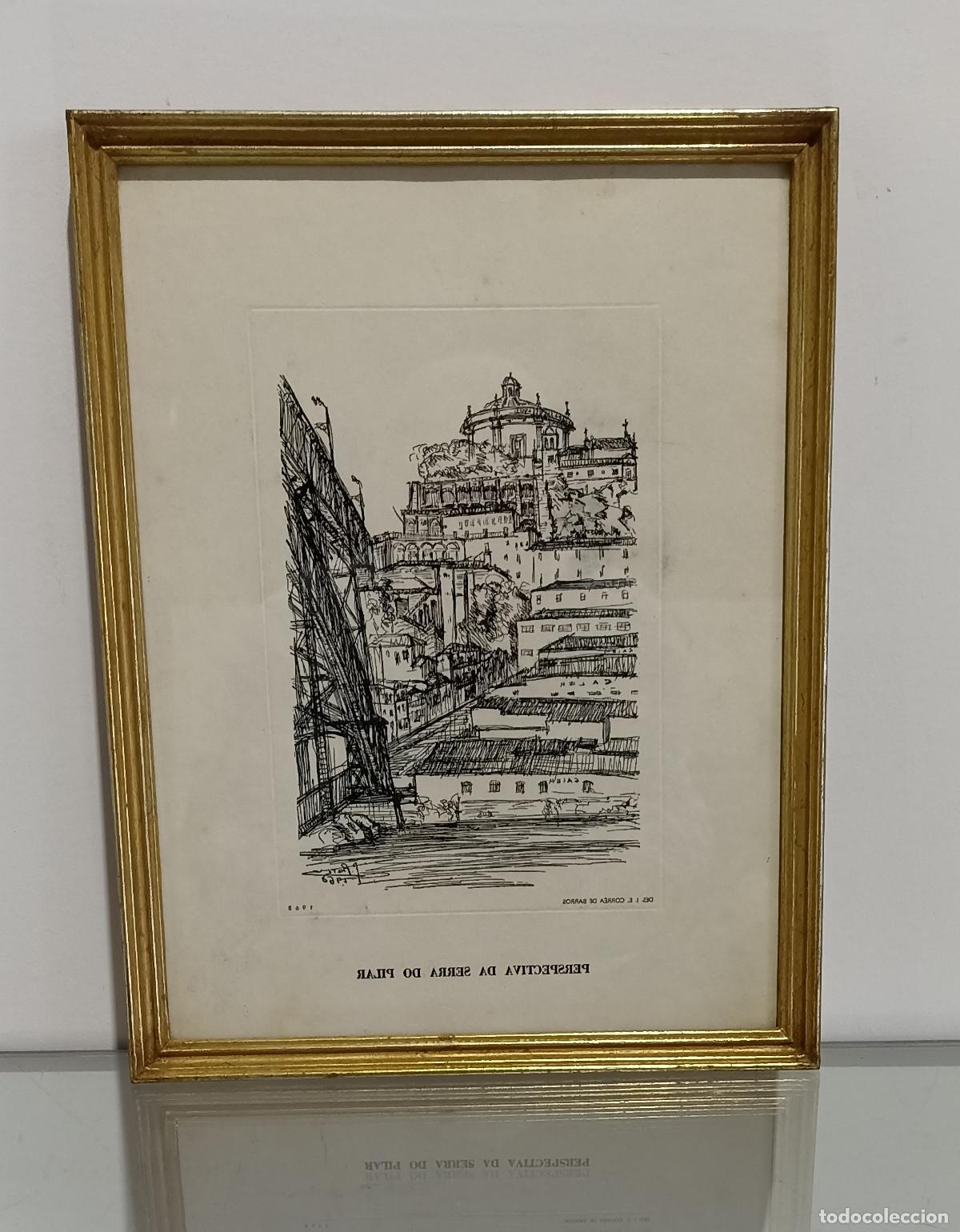 Other art objects: Grabado - Perspectiva de la Serra do Pilar - JE Correia de Barros