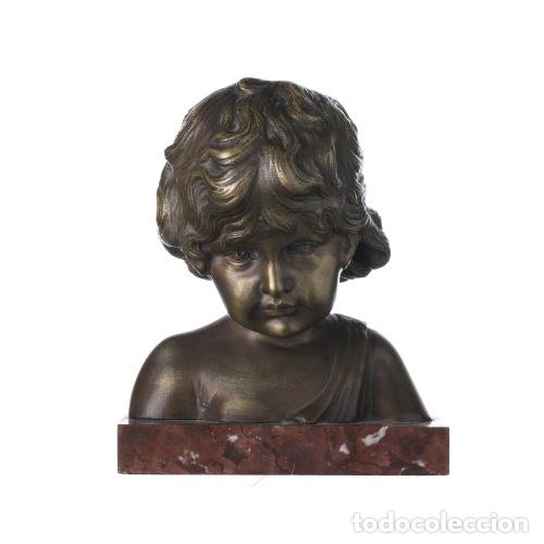 Andere Kunstgegenst&auml;nde: Escultura - Busto de un ni&ntilde;o - Bastiani (firmado)