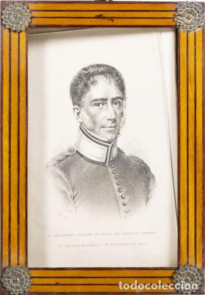 Otros Objetos de Arte: Grabado - Vizconde de B&oacute;beda - Brigadier Joaquim de Sousa de Quevedo Pizarro 1835