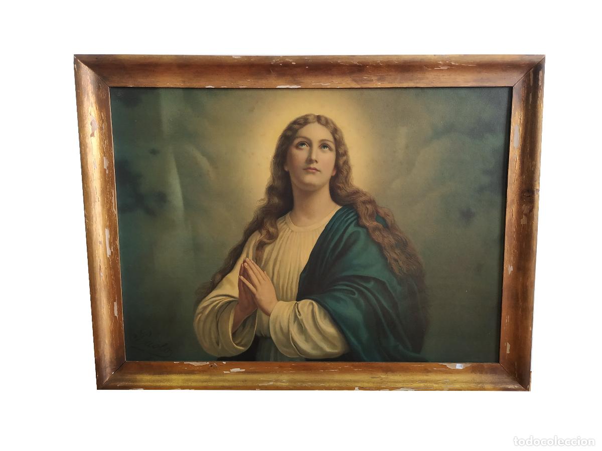 Other art objects: Grabado al &oacute;leo de Nuestra Se&ntilde;ora - Paolo