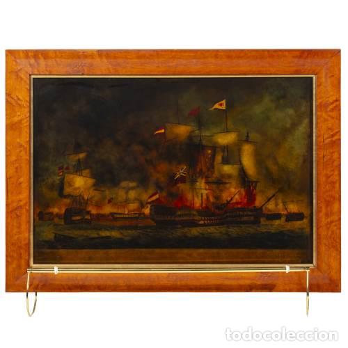 Other art objects: Grabado ingl&eacute;s - 'Escena de batalla' - Siglo XIX