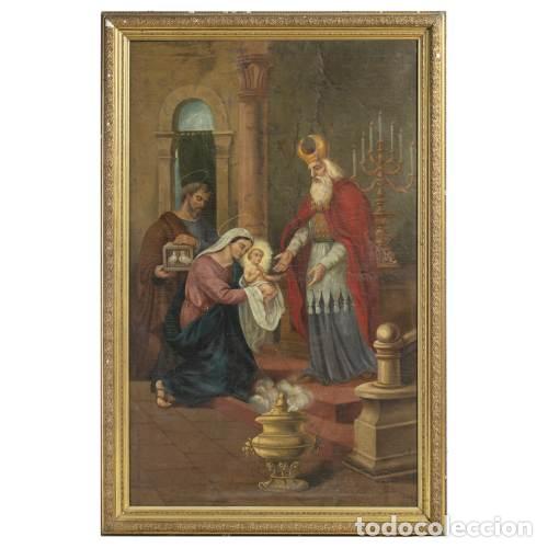 Andere Kunstgegenst&auml;nde: Pintura - Presentaci&oacute;n del Ni&ntilde;o Jes&uacute;s en el Templo - Escuela Europea - Siglo XVIII