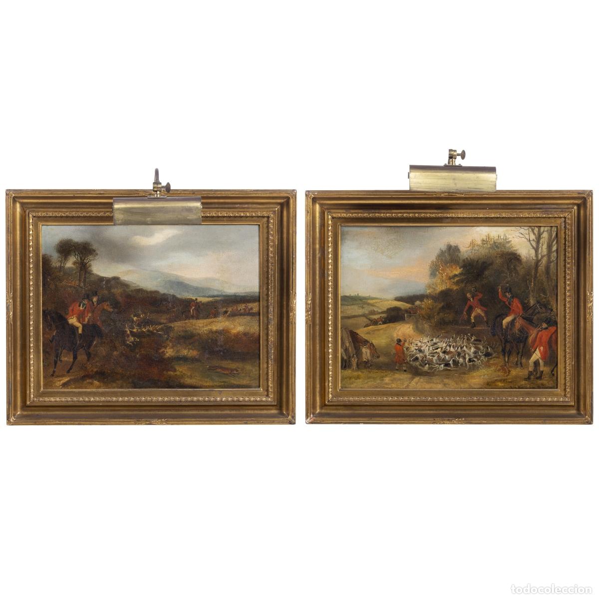 Other art objects: Pintura - Caza del zorro, siglo XIX