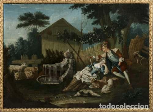 Arte: Pintura - Escena galante - Siglo XVIII