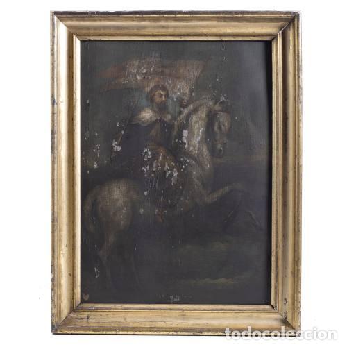 Other art objects: Pintura - Escuela Europea - 'San Jorge' - Siglo XIX