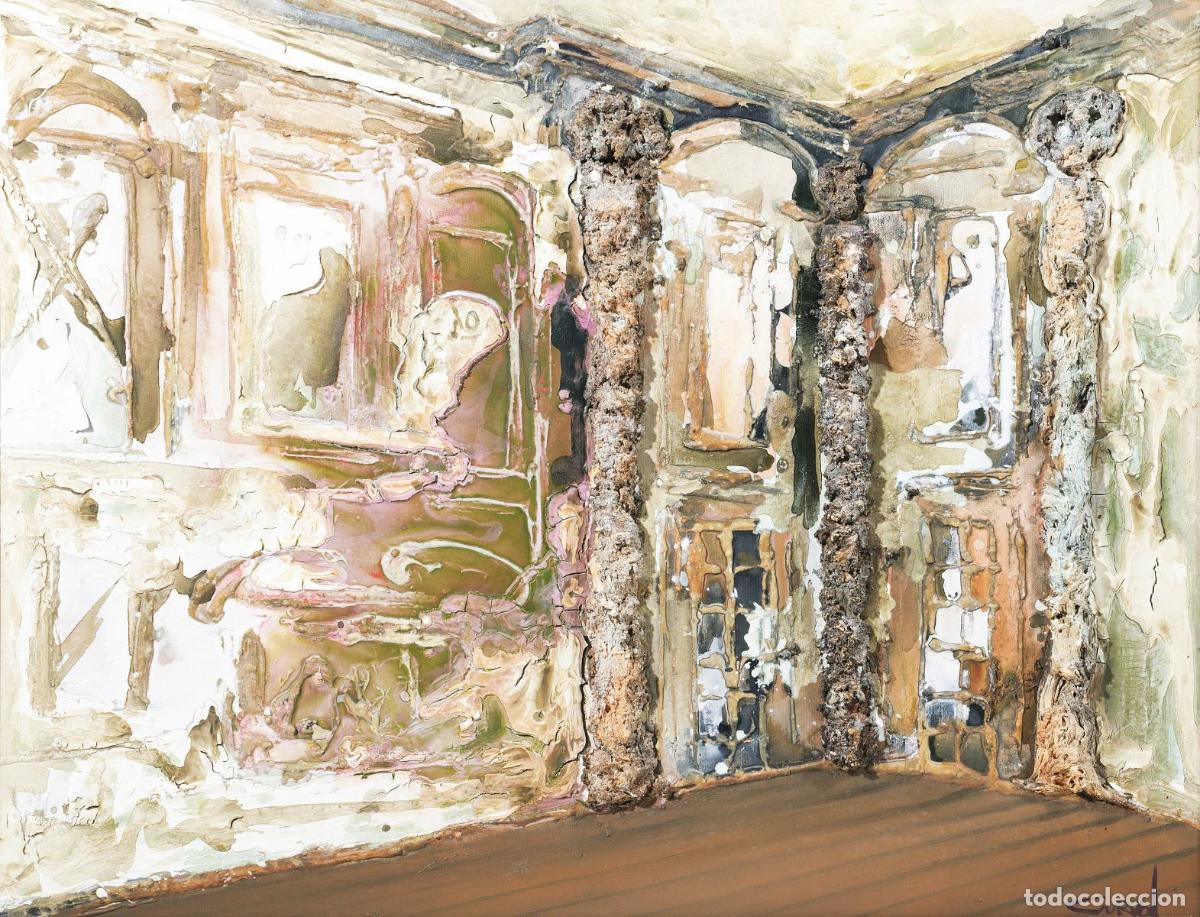 Art: Pintura - Jorge Curval - T&eacute;cnica mixta sobre lienzo (firmada)