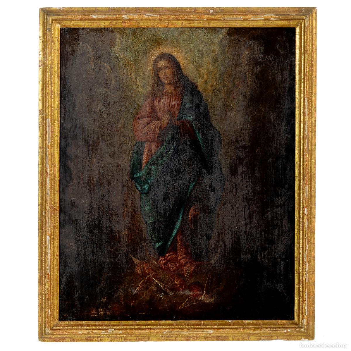 Art: Pintura - Nuestra Se&ntilde;ora de la Concepci&oacute;n - Escuela portuguesa - Siglo XIX
