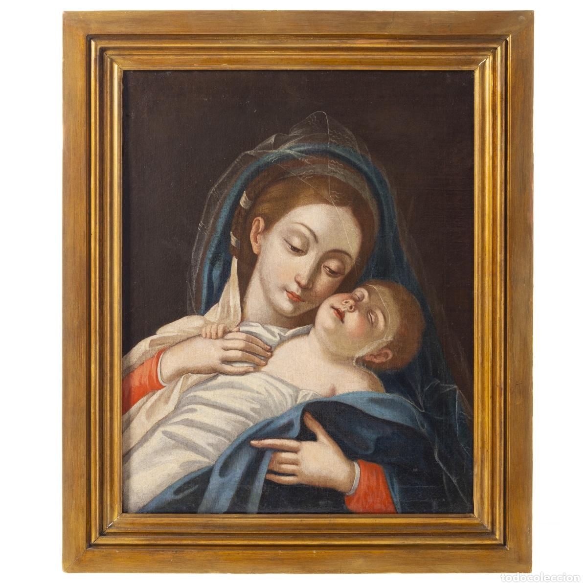 Art: Pintura - Nuestra Se&ntilde;ora con el Ni&ntilde;o Jes&uacute;s - Siglo XVIII