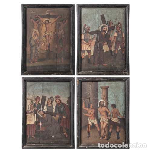 Other art objects: Pintura - Las cuatro estaciones del V&iacute;a Crucis - Siglo XVIII