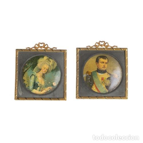 Art: Pintura - Retratos de Napole&oacute;n Bonaparte y Mar&iacute;a Antonieta