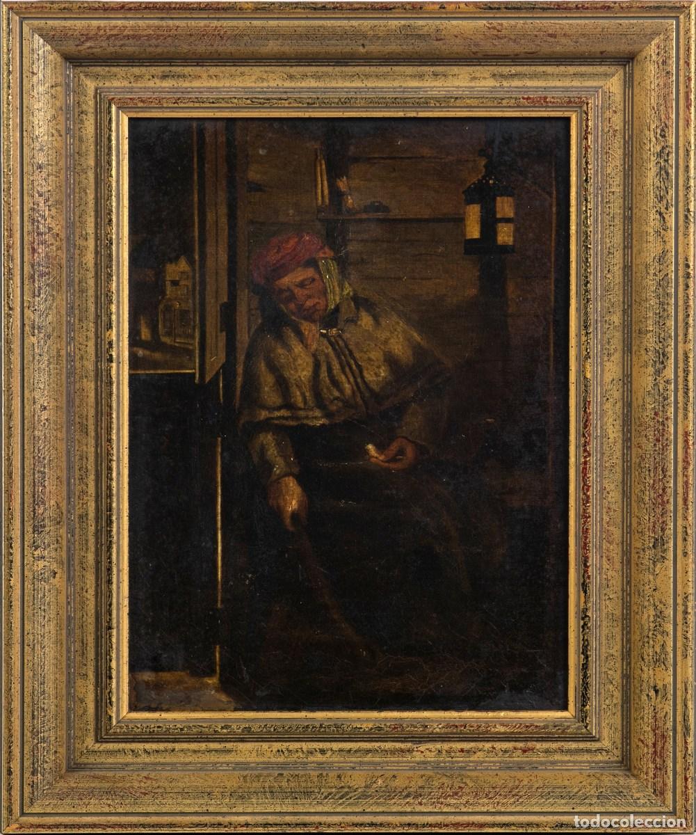 Other art objects: Grabado al &oacute;leo - Escuela europea - Siglo XIX