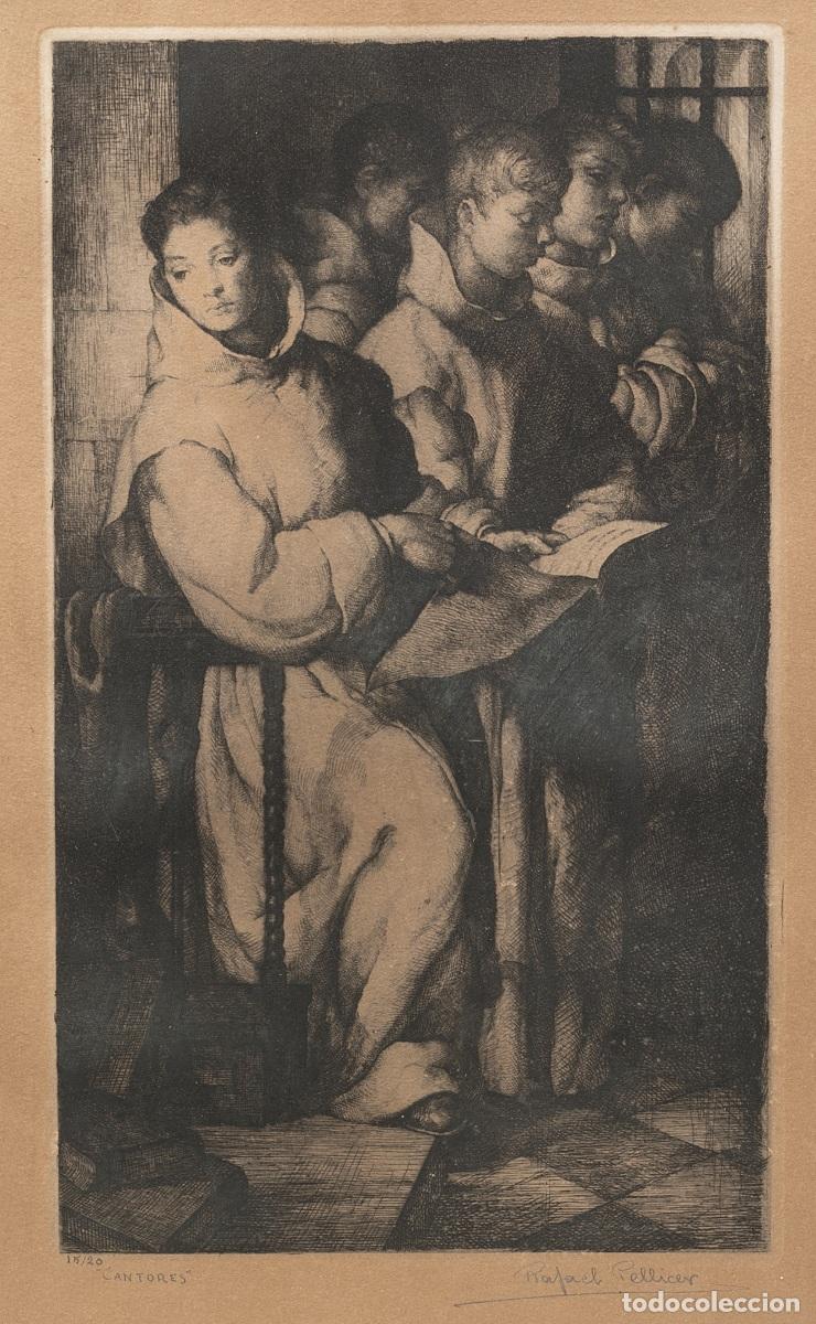 Other art objects: Serigraf&iacute;a - Rafael Pellicer y Galeote - Cantantes