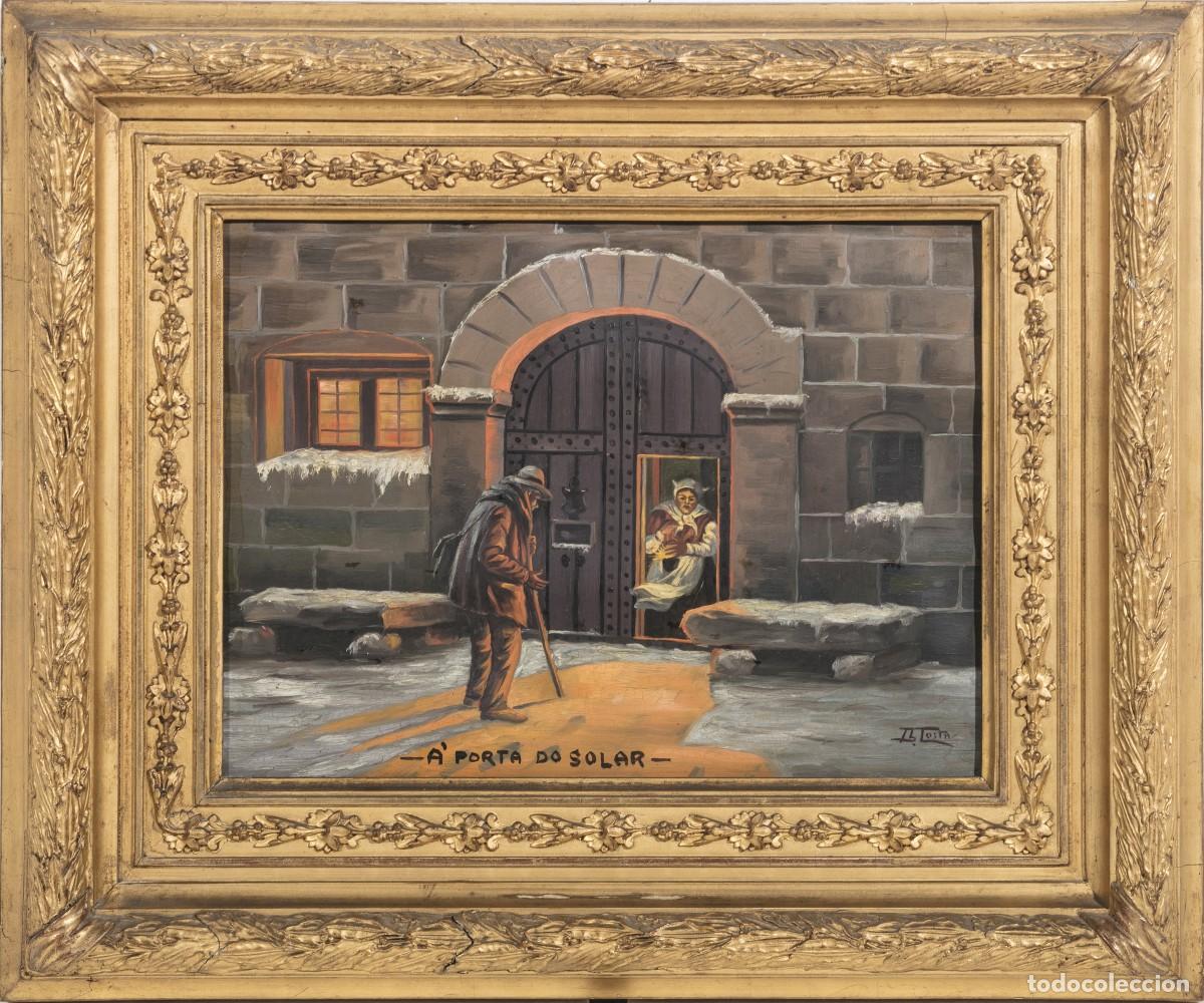 Art: Pintura - 'La puerta de la casa se&ntilde;orial' - Escuela europea - Siglo XIX