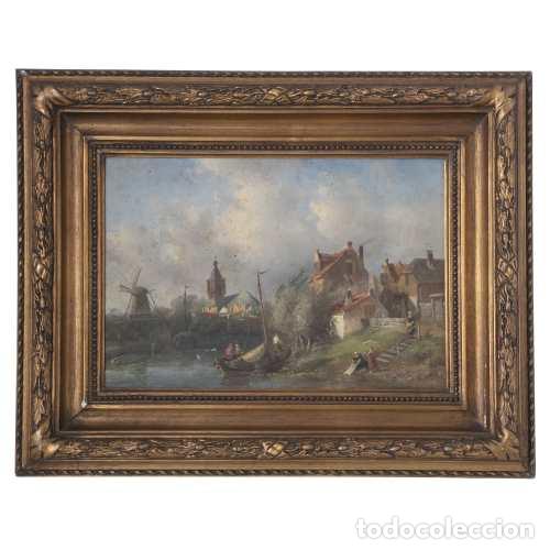 Other art objects: Pintura - Paisaje holand&eacute;s - Siglo XIX