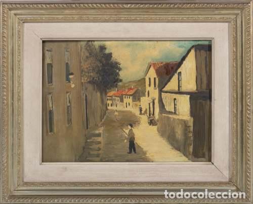 Otros Objetos de Arte: Pintura - Paisaje rural con figuras