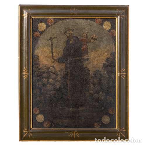Art: Pintura - San Antonio con el Ni&ntilde;o Jes&uacute;s - Siglo XVIII