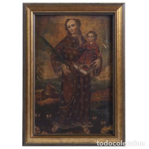 Art: Pintura - Santa Filomena con el Ni&ntilde;o Jes&uacute;s - Siglo XIX