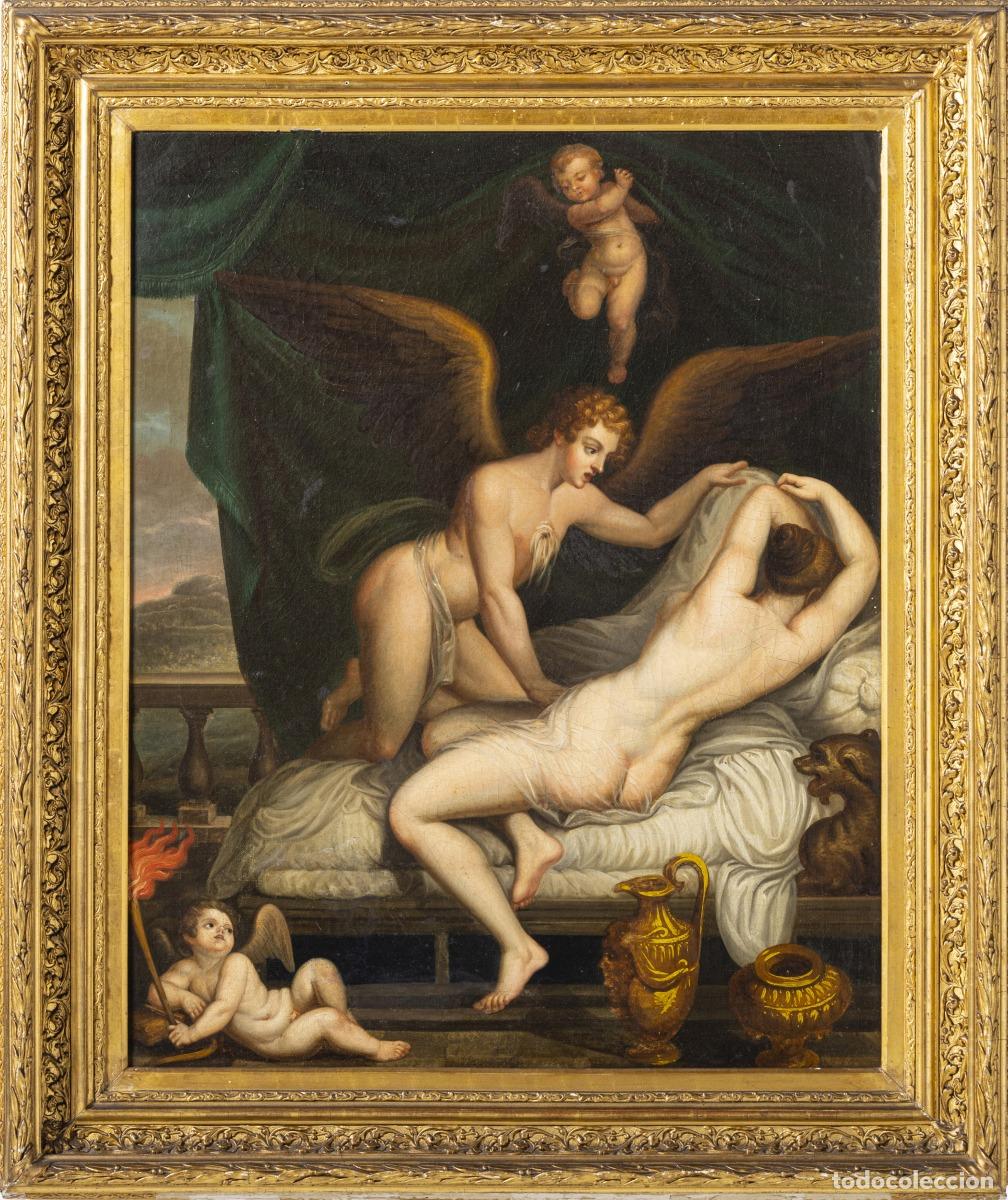 Andere Kunstgegenst&auml;nde: Pintura - Venus y Cupidos - Siglo XIX